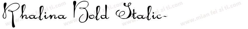 Rhalina Bold Italic字体转换
